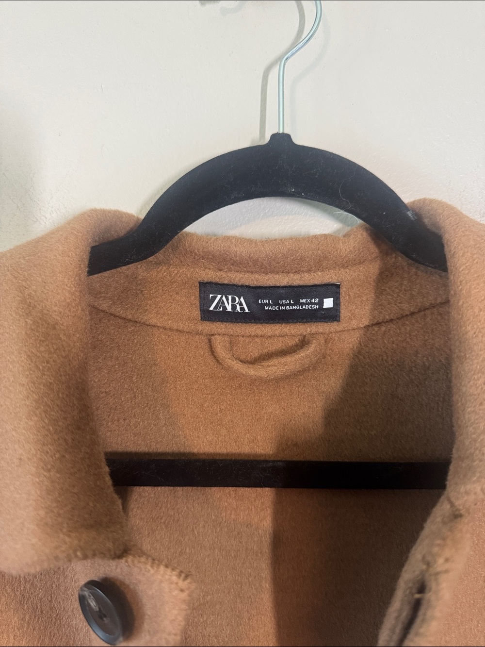 Zara Men’s Brown Wool Blend Shacket - Picture 2 of 7